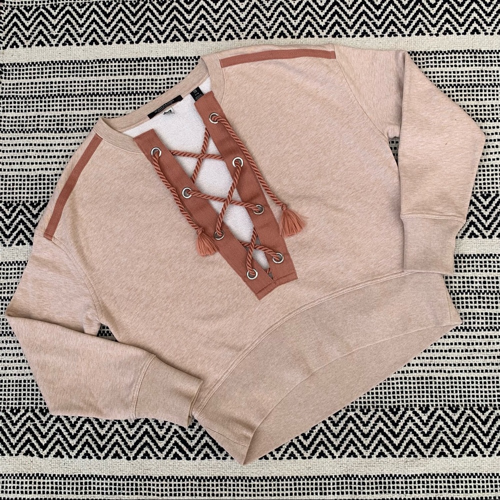 NWOT Scotch & Soda Front Tie V-Neck Sweater size S/M
